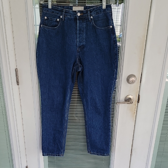 Everlane Denim - Everlane The Curvy 90s Cheeky Straight Rigid Crop Jean Sz 29 Button Fly